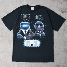 画像1: 90's MONSTERS IN BLUE 映画パロディ プリントTシャツ BLACK XL (1)