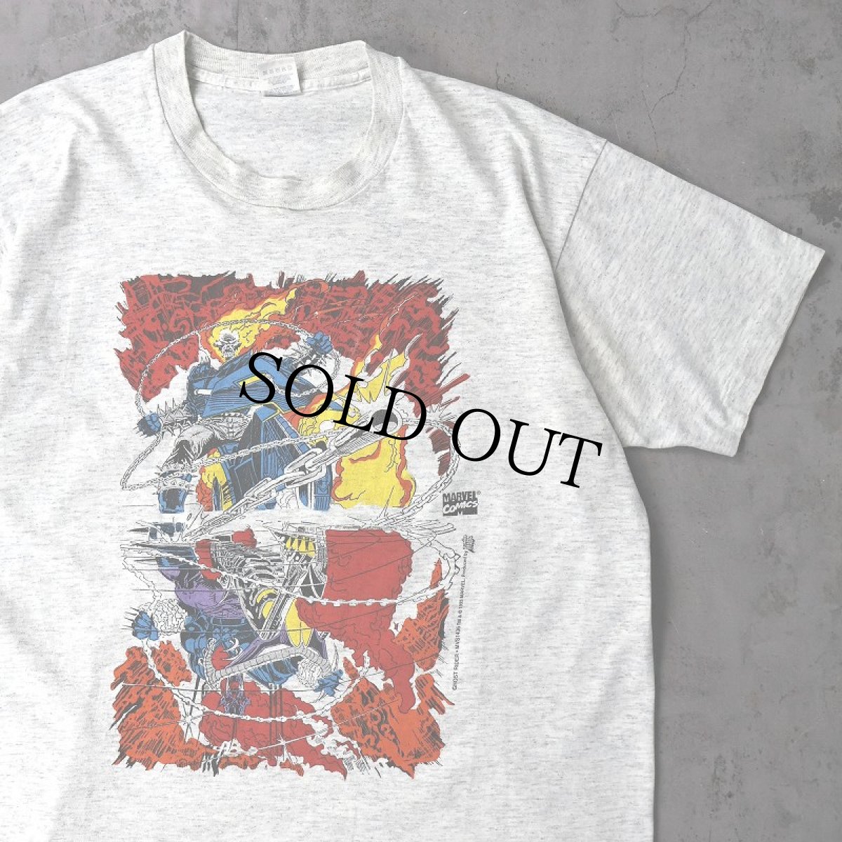 画像1: 90's MARVEL USA製 "GHOST RIDER" アメコミプリントTシャツ XL (1)