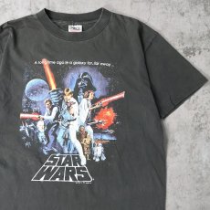 画像1: 90's STAR WARS USA製 映画プリントTシャツ BLACK L (1)