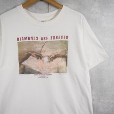 画像1: 90's Michael Langenstein "PLAY BALL" アダムの創造パロディ アートプリントTシャツ L (1)