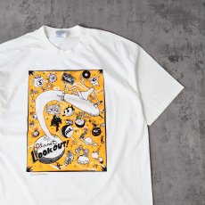 画像1: 90's Lookout Records "Planet Lookout!" レコードレーベル プリントTシャツ XL (1)