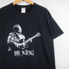 画像1: 2000's B.B.KING ブルースミュージシャンTシャツ BLACK L (1)
