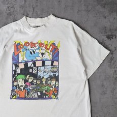 画像1: 90's Lookout Records "Don't be sad" レコードレーベル プリントTシャツ L (1)