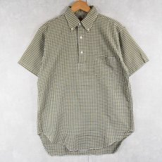 画像1: 60's The Clothes Rack ギンガムチェック柄 3点留め コットンボタンダウンシャツ (1)