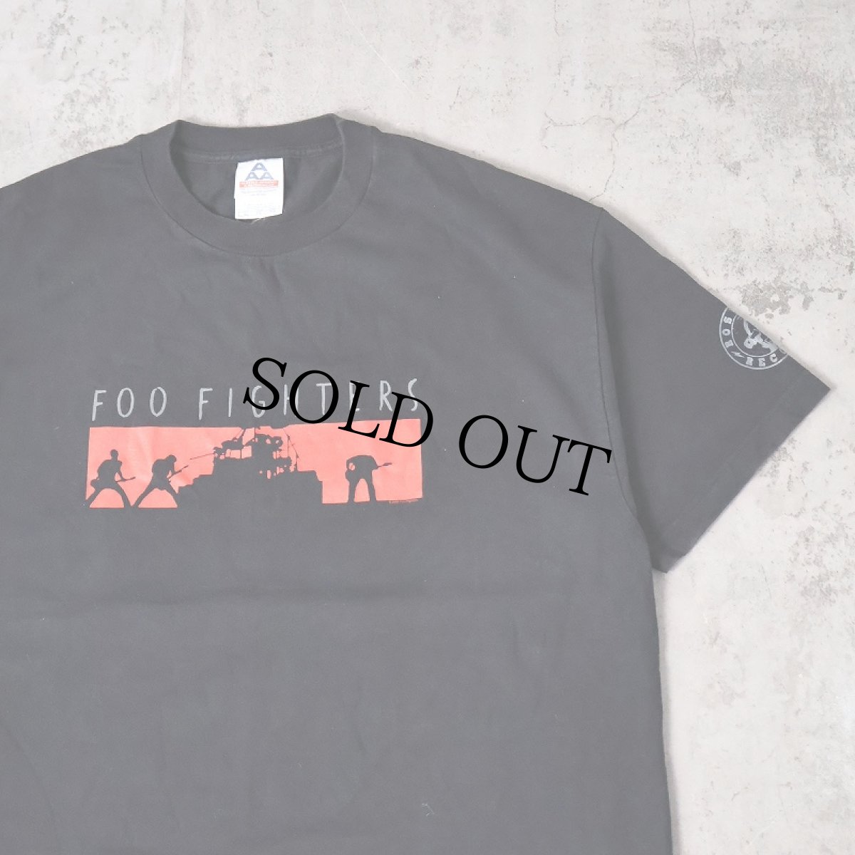 画像1: 2000's FOO FIGHTERS "ONE BY ONE" ロックバンド ツアープリントTシャツ BLACK XL (1)