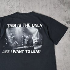 画像2: H2O "THIS IS THE ONLY LIFE I WANT TO LEAD" ハードコアパンクバンド プリントTシャツ BLACK (2)