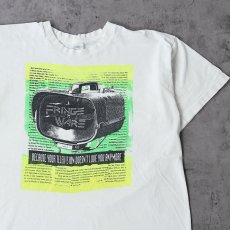 画像1: 90's FringeWare Review USA製 マガジンプリントTシャツ XL (1)