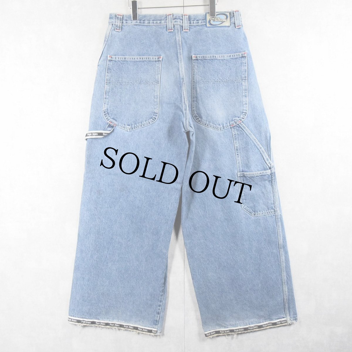 画像3: PEPE JEANS ワイドデニム ペインターパンツ W35 (3)