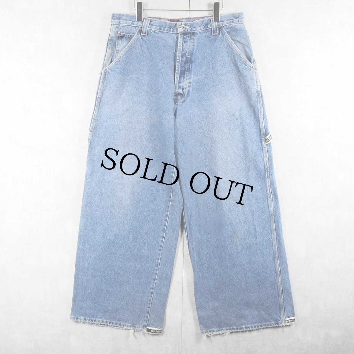 画像4: PEPE JEANS ワイドデニム ペインターパンツ W35 (4)