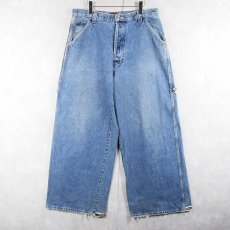 画像2: PEPE JEANS ワイドデニム ペインターパンツ W35 (2)