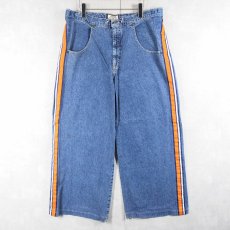 画像1: SONOMA BIG FIT サイドライン ワイドデニムパンツ W36 (1)