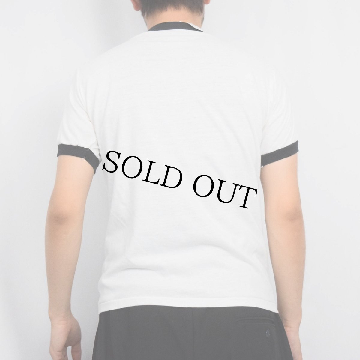 画像3: 80's USA製 "TRASHFEST '81" イラストプリントリンガーTシャツ M (3)