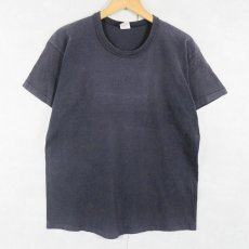 画像1: 70's RUSSELL ATHLETIC USA製 無地Tシャツ NAVY L (1)