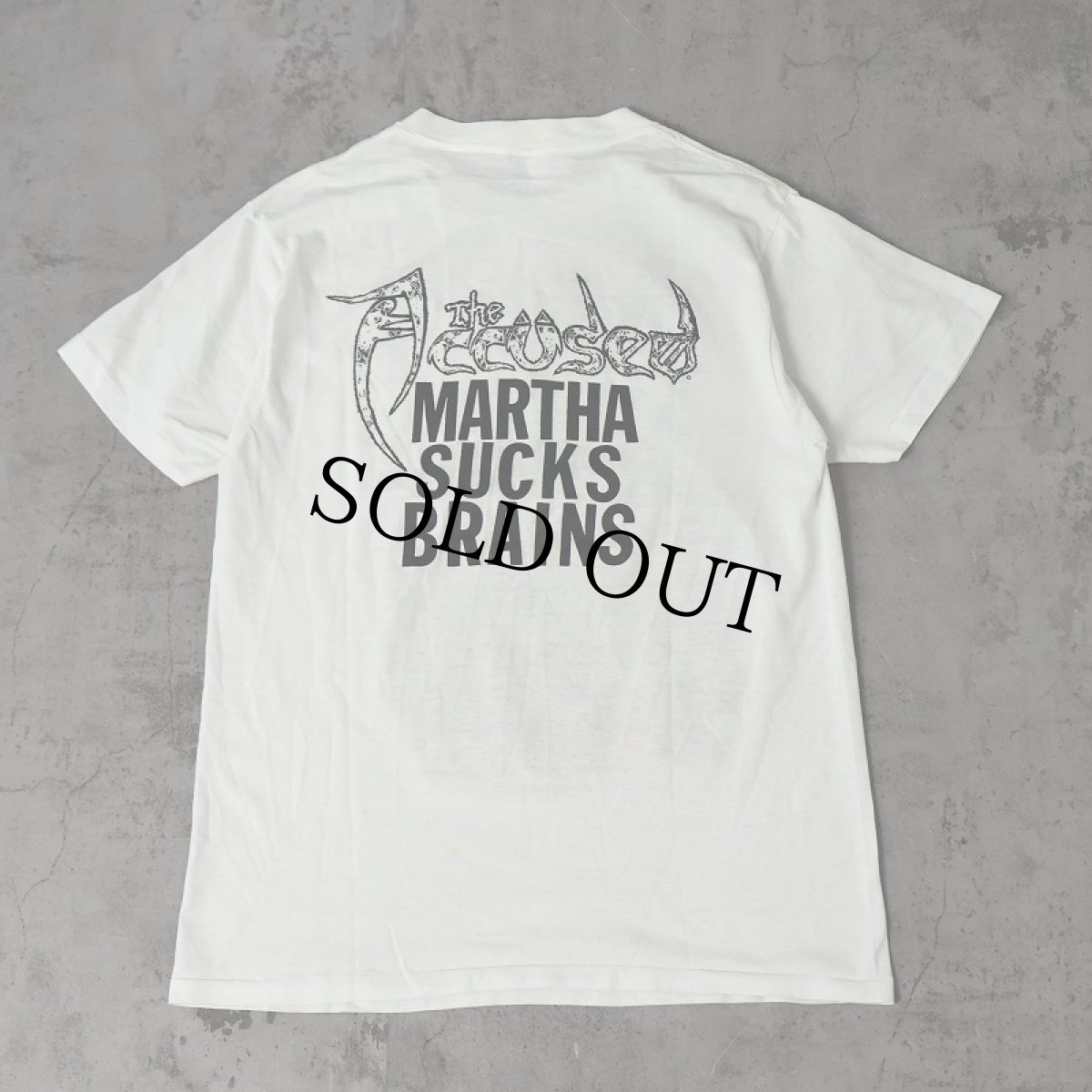 画像2: 80's THE ACCUSED USA製 クロスオーバー スラッシュバンド プリントTシャツ L (2)