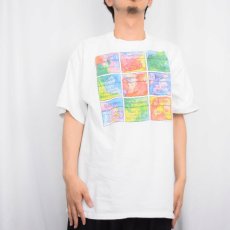 画像2: 90's LAKE STREET SHIRT USA製 宗教プリントTシャツ XL (2)
