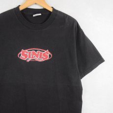 画像1: SINIS プリントTシャツ BLACK L (1)