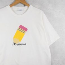 画像1: 90's COMPAQ USA製 コンピューター企業 プリントTシャツ XL (1)