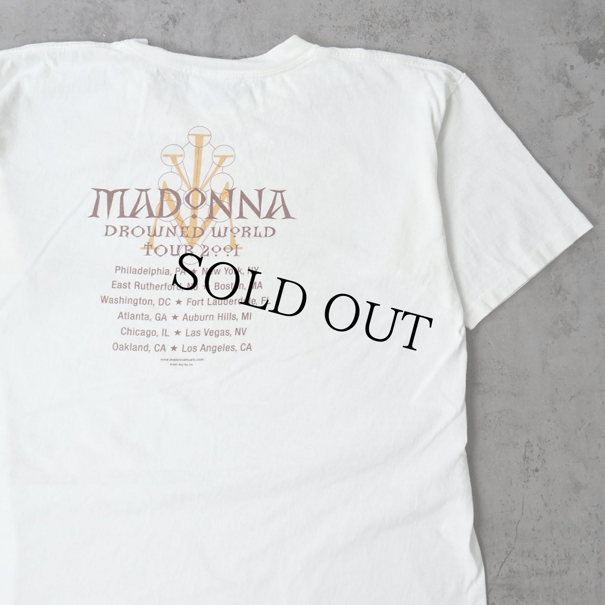 画像2: 2000's MADONNA シンガーソングライター ツアープリントTシャツ XL (2)