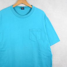 画像1: 90's LANDS' END USA製 無地 ポケットTシャツ XL (1)
