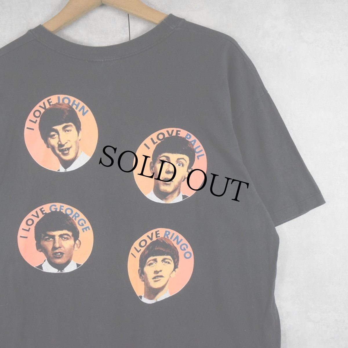 画像2: 80's THE BEATLES USA製 "CLASSIC BEATLES" ロックバンドプリントTシャツ BLACK XL (2)