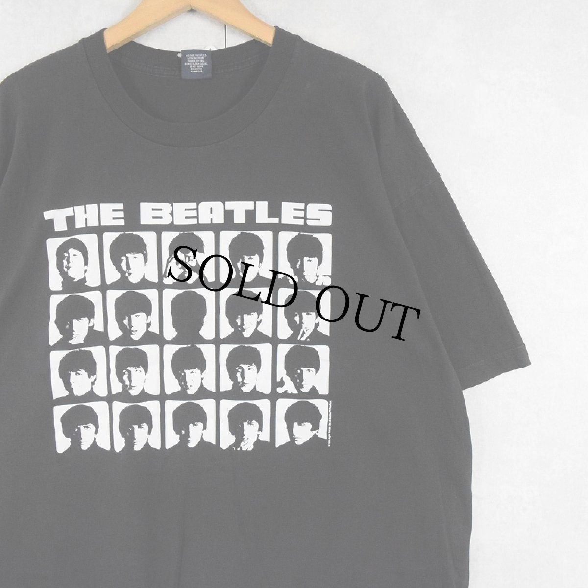 画像1: 90's〜 THE BEATLES ロックバンドプリントTシャツ BLACK XL (1)