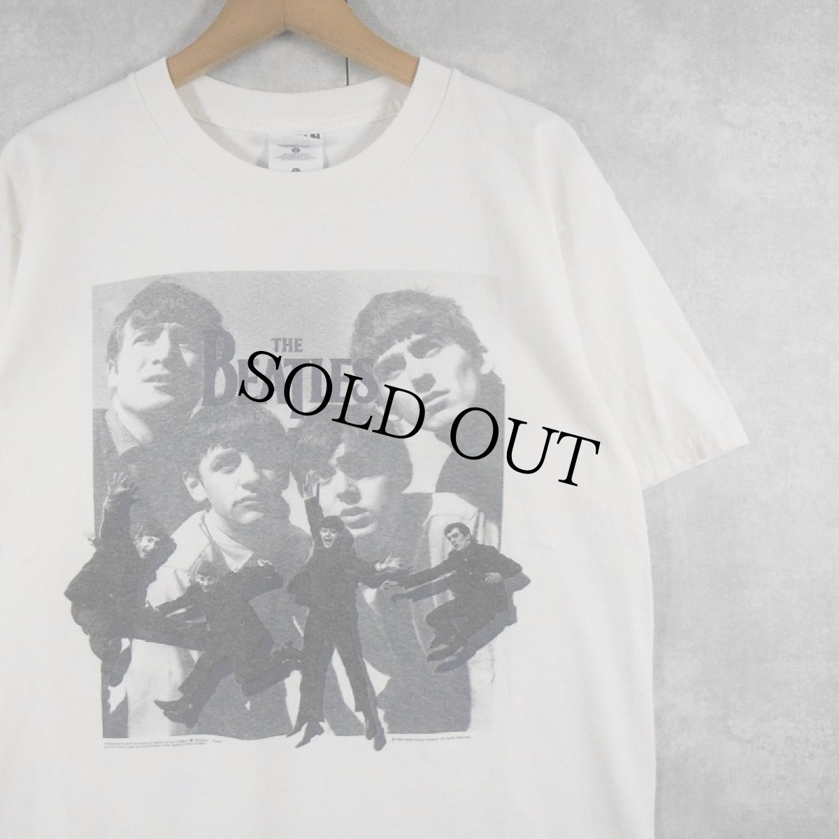 画像1: 90〜2000's THE BEATLES ロックバンドプリントTシャツ L (1)