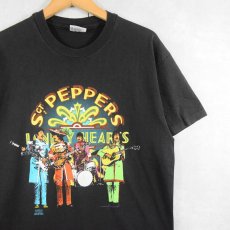 画像1: 90's THE BEATLES "Sgt Pepper's Lonely Hearts Club Band" ロックバンドプリントTシャツ L (1)