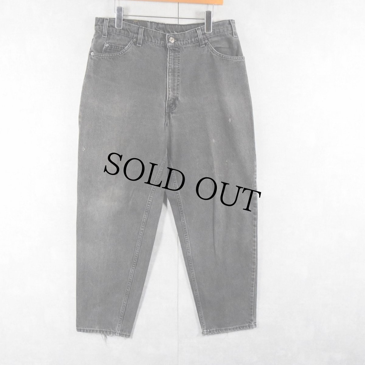 画像1: 〜90's Levi's 560 USA製 "サルファブラック" ブラックデニムパンツ W36 (1)