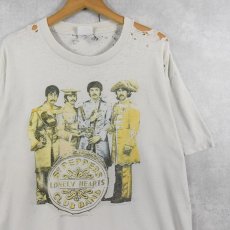 画像1: 90〜2000's THE BEATLES "Sgt Pepper's Lonely Hearts Club Band" ロックバンドプリントTシャツ L (1)
