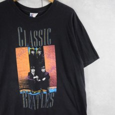 画像1: 80's THE BEATLES USA製 "CLASSIC BEATLES" ロックバンドプリントTシャツ BLACK XL (1)
