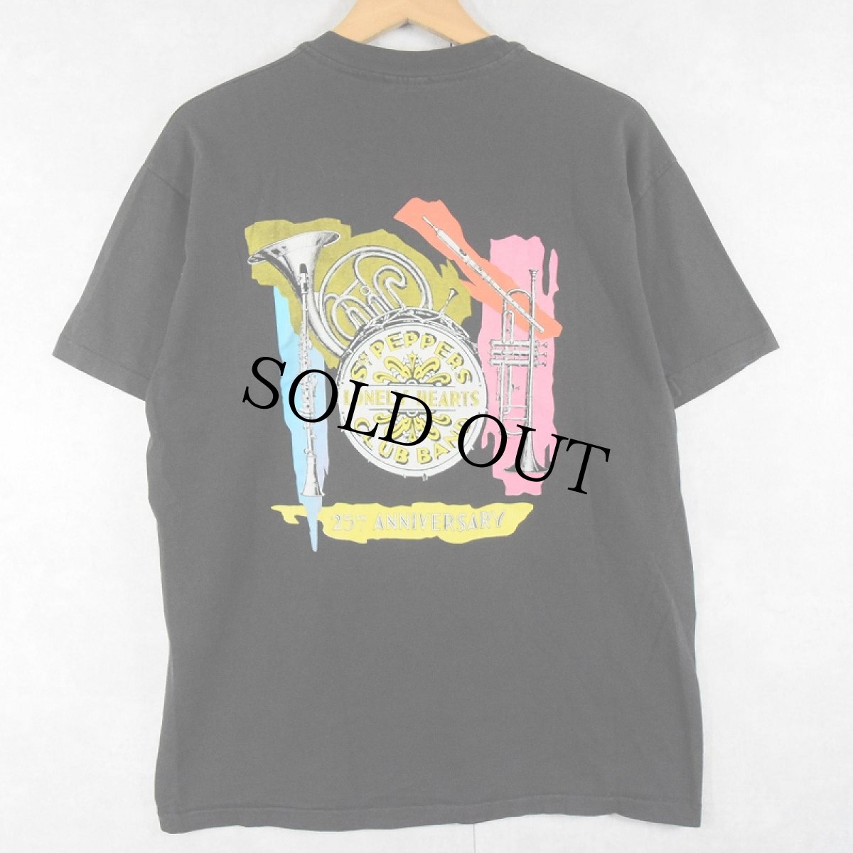 画像2: 90's THE BEATLES "Sgt Pepper's Lonely Hearts Club Band" ロックバンドプリントTシャツ L (2)