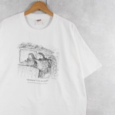 画像1: 2000's Ed Koren ”Hemingway! Is he any good?" アートプリントTシャツ XL (1)