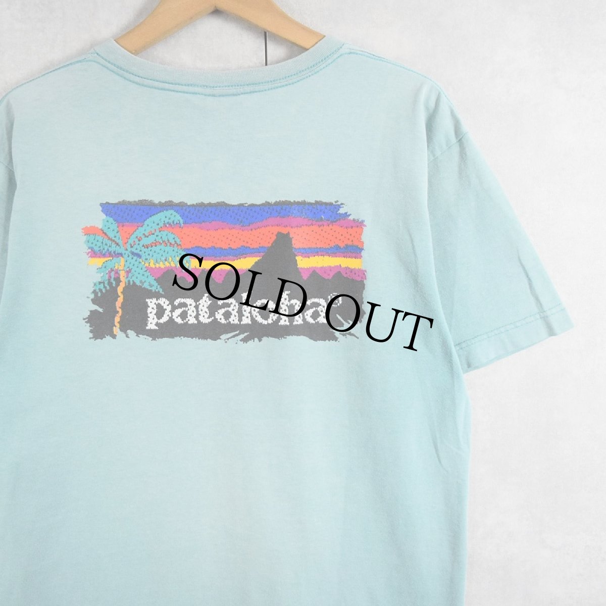 画像1: 2000's Patagonia Pataloha USA製 ロゴプリントTシャツ M (1)