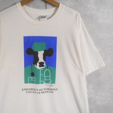 画像1: Woody Jackson "UNIVERSITY OF VERMONT COLLEGE OF MEDICINE" アートプリントTシャツ L (1)