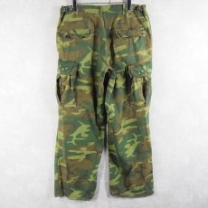 画像2: 60's U.S.ARMY ERDL迷彩 グリーンリーフ ジャングルファティーグパンツ 4th MEDIUM REGULAR (2)