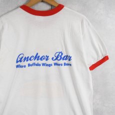 画像2: 80's USA製 "BUFFALO CHIKEN" イラストプリントリンガーTシャツ XL (2)