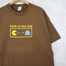 画像1: 2000's PAC-MAN "back in the day" ゲームプリントTシャツ XL (1)