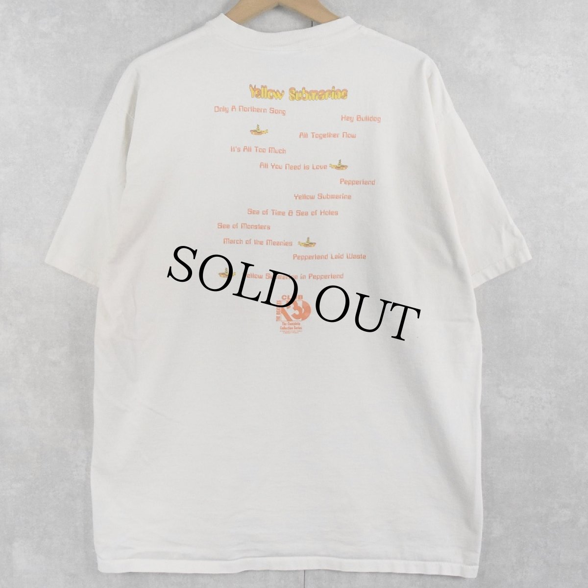 画像2: 90's THE BEATLES "Yellow Submarine" ロックバンド プリントTシャツ XL (2)