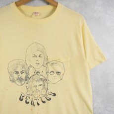 画像1: 70's THE BEATLES ロックバンド プリントTシャツ L (1)