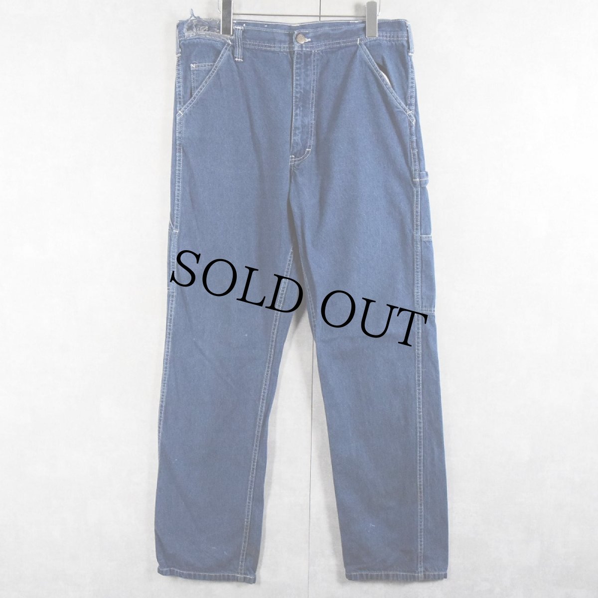 画像3: 90's〜 CABOOSE デニムペインターパンツ W33 (3)