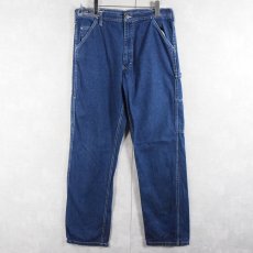 画像3: 90's〜 CABOOSE デニムペインターパンツ W33 (3)