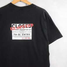 画像2: 2000's 7th St. ENTRY "Prohibition" 自由の女神パロディプリントTシャツ BLACK L (2)