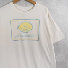 画像1: 2000's "GOT LEMONHEADS?" パロディプリントTシャツ XL (1)