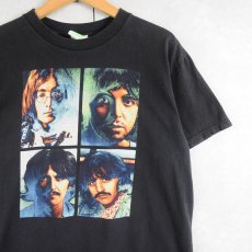 画像1: 2000's THE BEATLES ロックバンド プリントTシャツ BLACK (1)