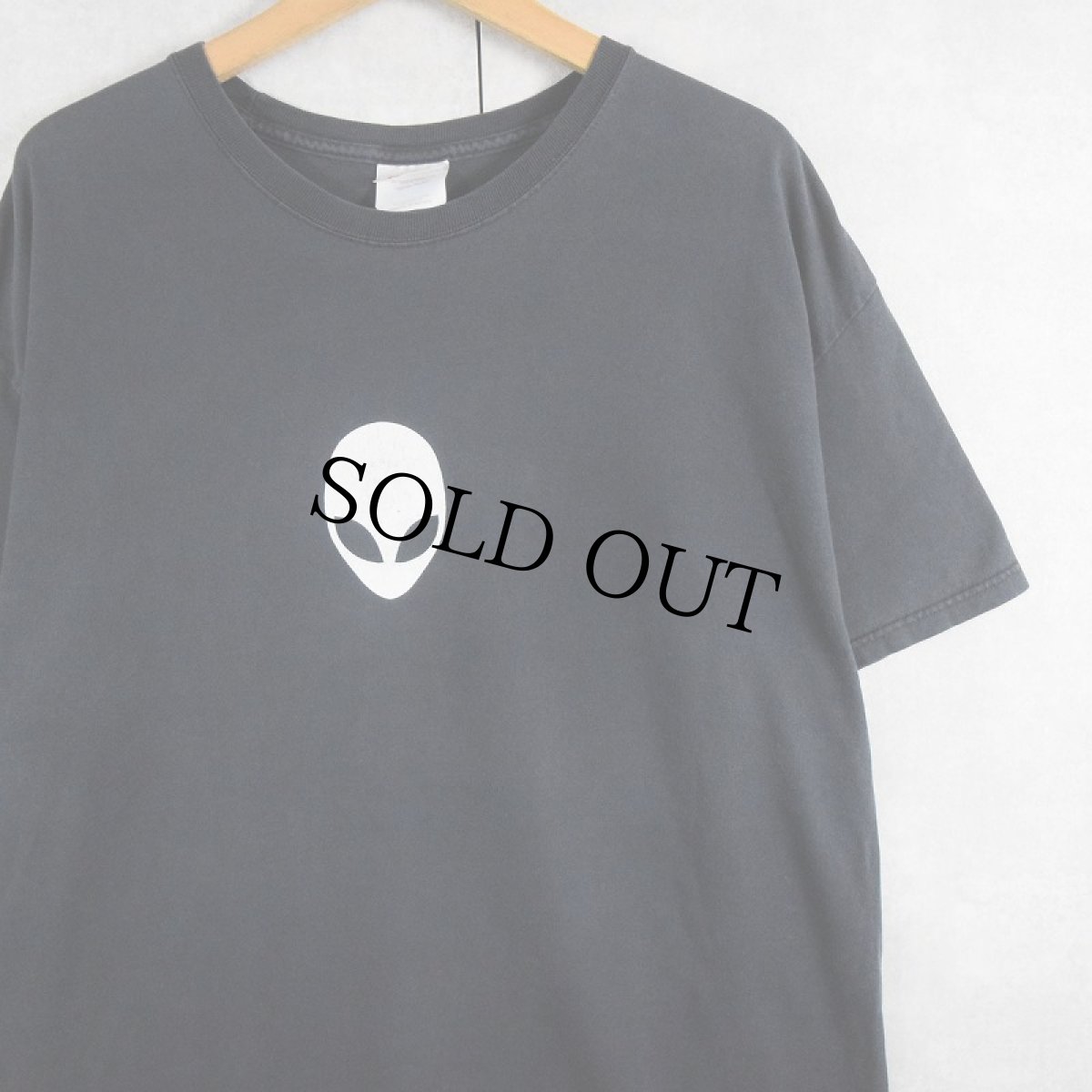 画像1: 2000's エイリアンプリントTシャツ BLACK XL (1)