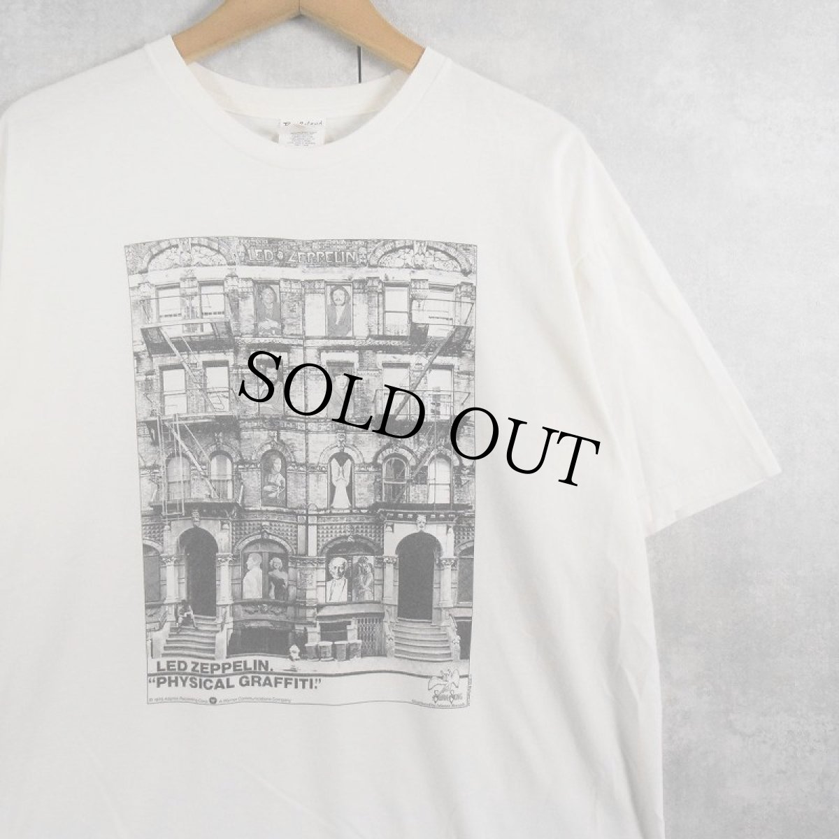 画像1: LED ZEPPELIN "PHYSICAL GRAFFITI." ロックバンドアルバムTシャツ XL (1)