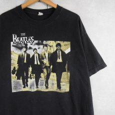 画像1: THE BEATLES ロックバンドプリントTシャツ BLACK XL (1)
