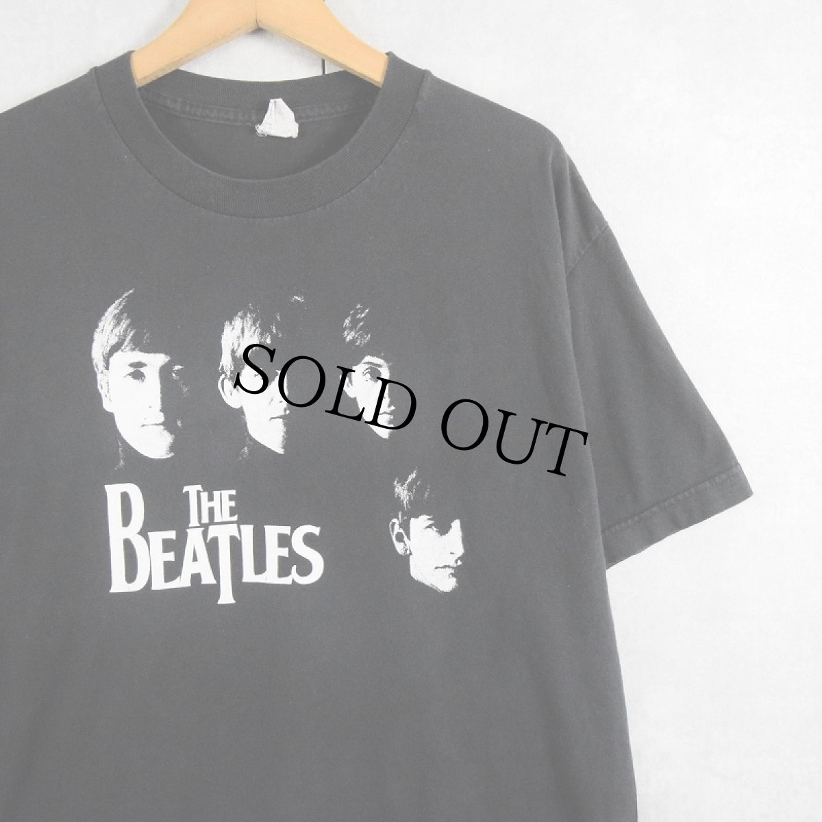 画像1: THE BEATLES ロックバンドプリントTシャツ BLACK L (1)