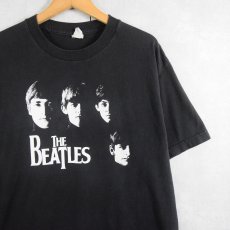 画像1: THE BEATLES ロックバンドプリントTシャツ BLACK L (1)