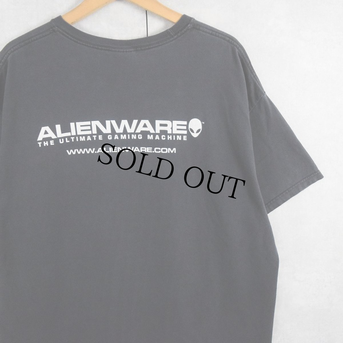 画像2: 2000's エイリアンプリントTシャツ BLACK XL (2)